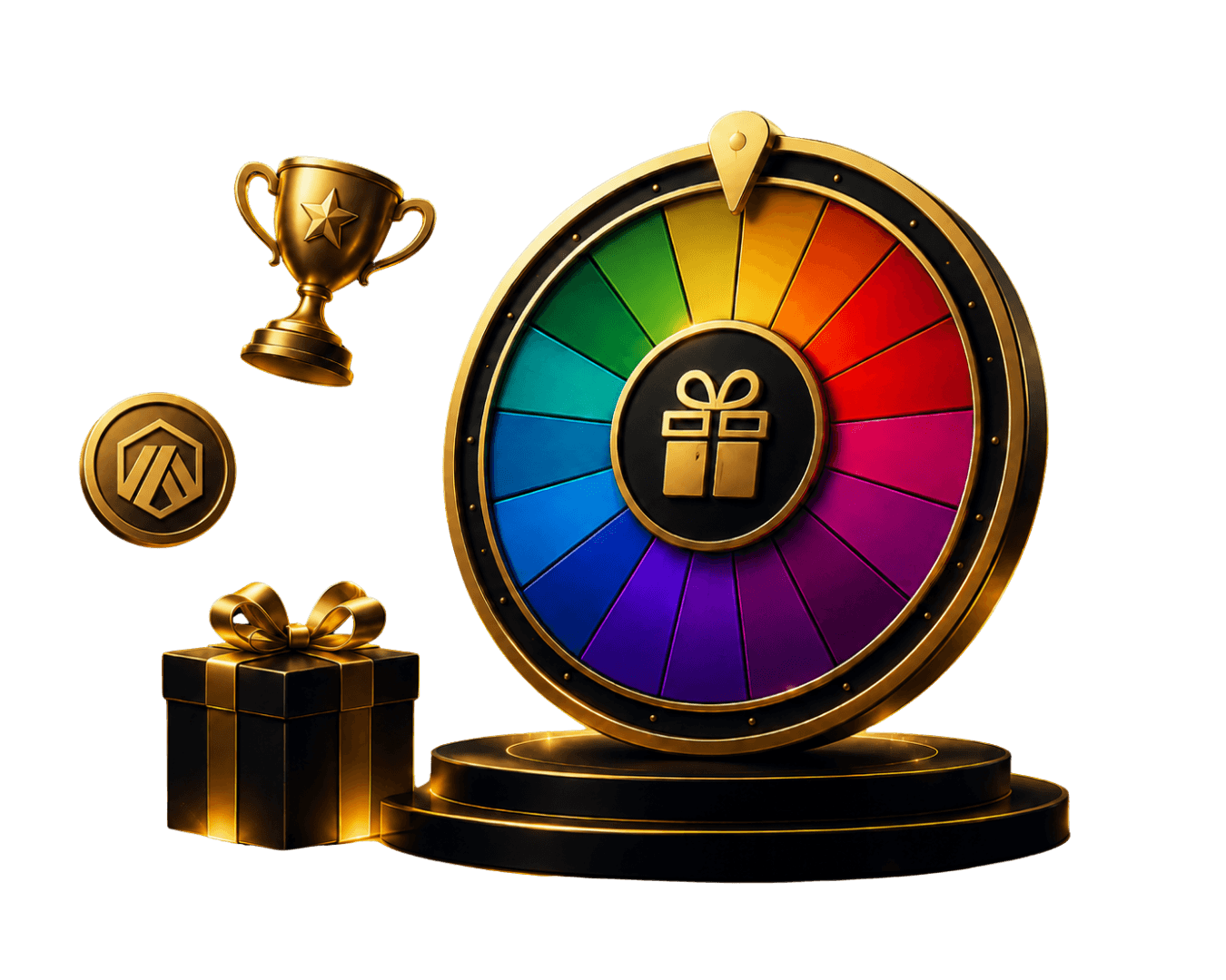 Glowing RoulettePay roulette wheel